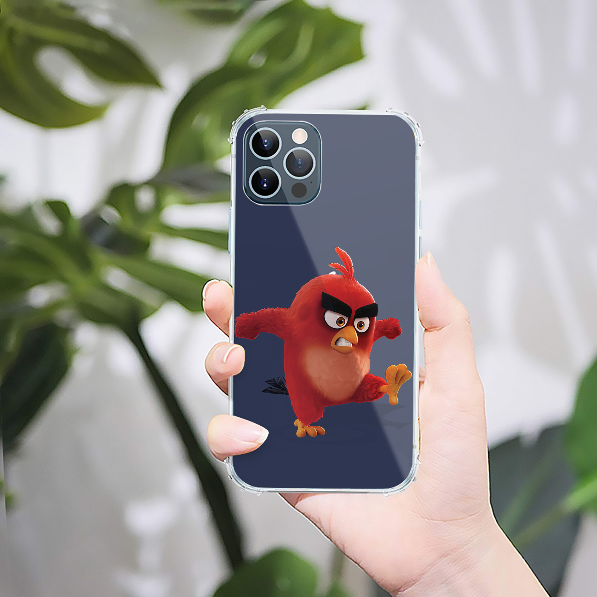 （画像用） Angry Birds アングリーバード 【iPhone 12シリーズ対応】透明スマホケース（クリアソフトケース）